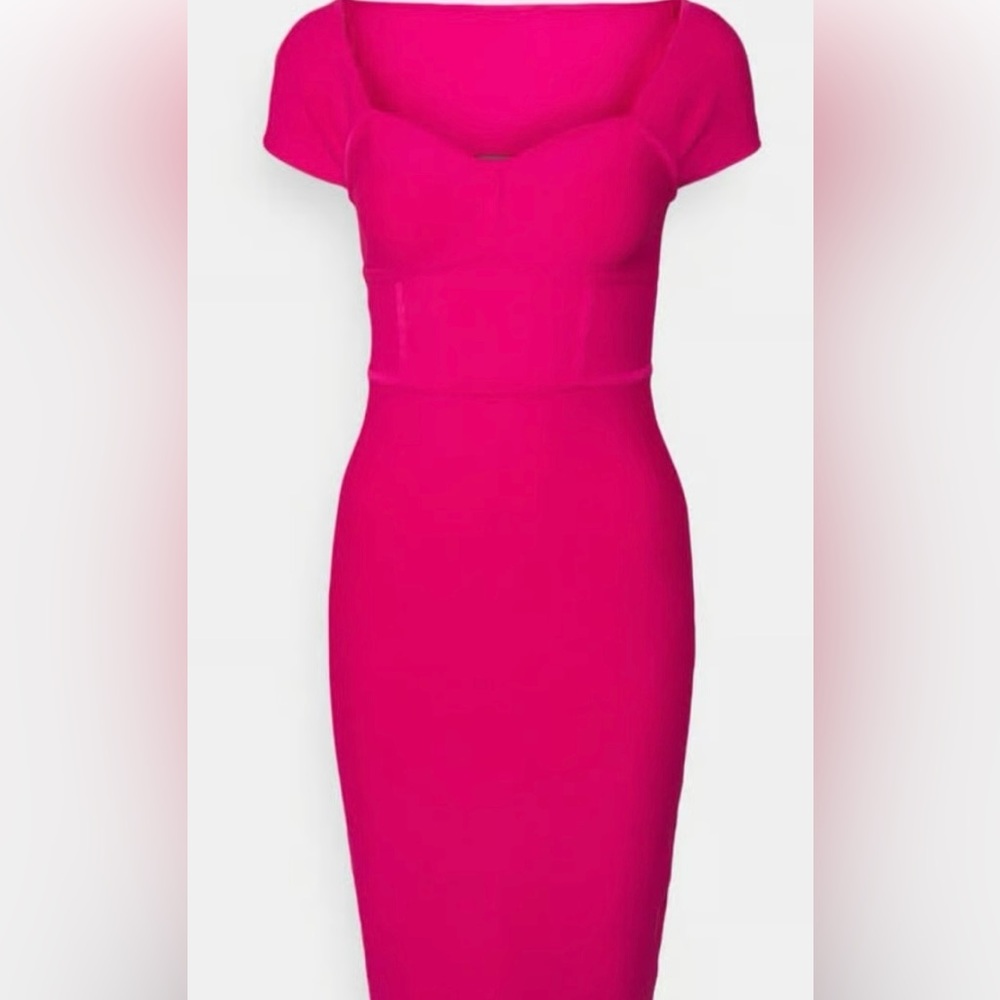 BCBG Elegant Pink bodycon Dress. NWT. size medium.